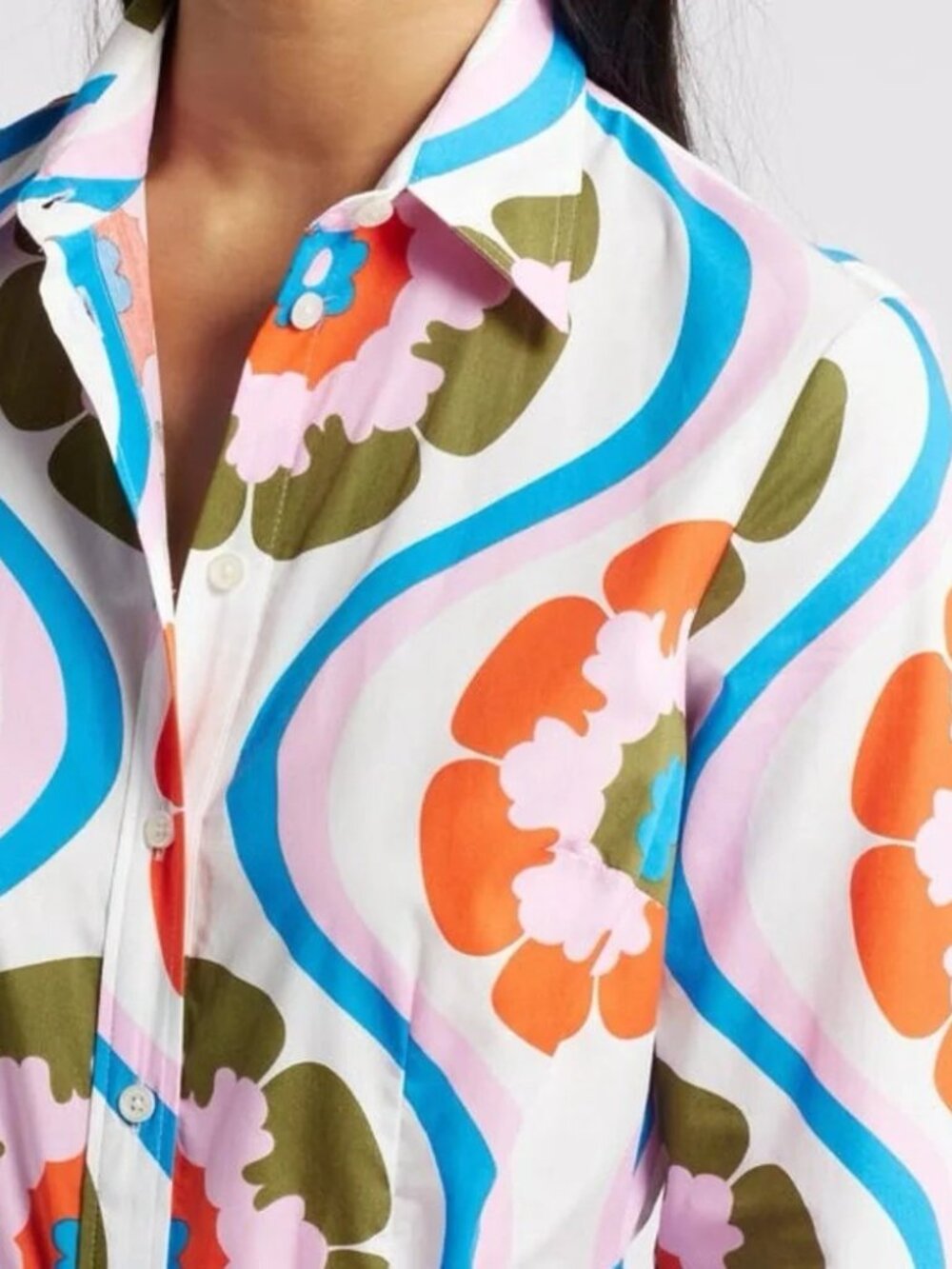 NWT Boden Amy Cotton Midi Shirt Dress Sz 4 - Picture 3 of 5